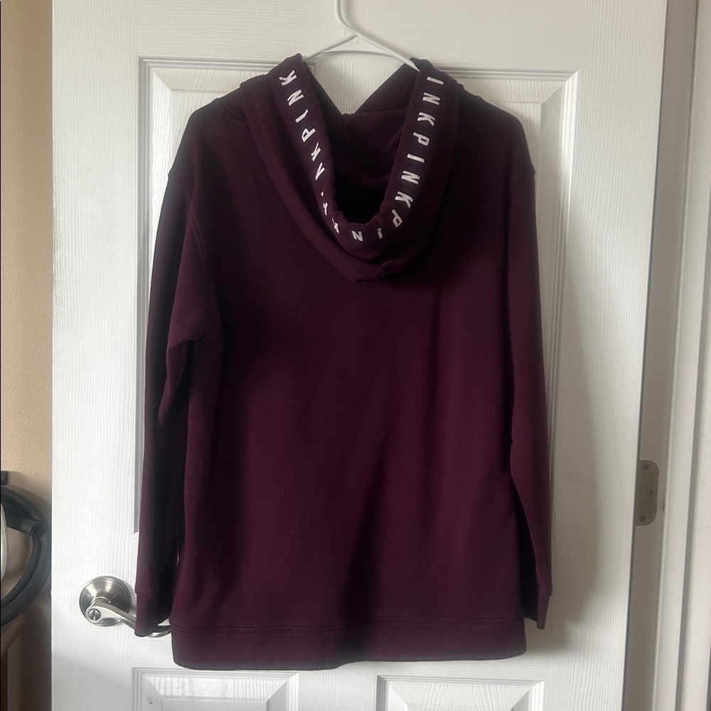 Victoria's Secret PINK Burgundy Hoodie - Picture 2 of 3